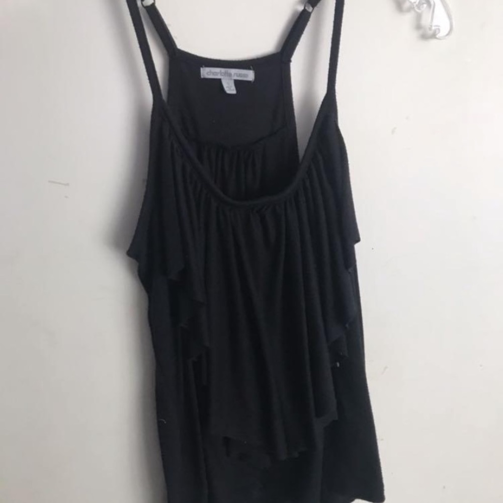 Black tank top